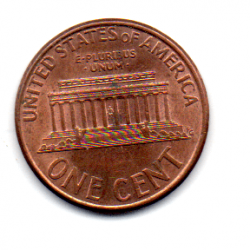 Estados Unidos - 2001 - 1 Cent (Memorial do Lincoln)