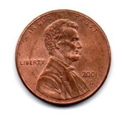 Estados Unidos - 2001D - 1 Cent (Memorial do Lincoln)