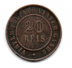1898 - 20 Réis - Moeda Brasil