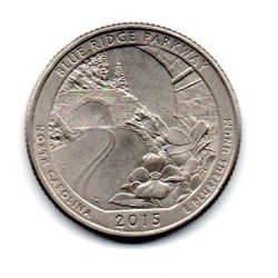 Estados Unidos - 2015P - 25 Cents (Blue Ridge Parkway , North Carolina) - National Park Quarter Dollar