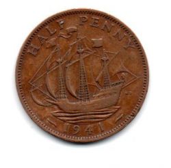 Reino Unido - 1941 - 1/2 Penny