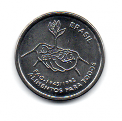 1995 - 10 Centavos - Comemorativa dos 50 Anos da FAO - Alimentos para o Mundo - Moeda Brasil - FC