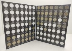 Álbum p/ Moedas Incompleto com 41 Moedas - Jefferson Cents (0,05 / Nickel) - 1938 a 2030 - Estados Unidos