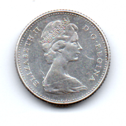 Canadá - 1967 - 10 Cents Prata .800 - Aprox 2,33g - 18,3mm - Comemorativa Centenário da Confederação Canadense
