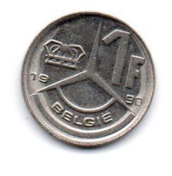 Bélgica - 1990 - 1 Franc - Legenda em Flamengo