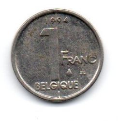 Bélgica - 1994 - 1 Franc - Legenda em Francês
