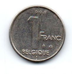 Bélgica - 1996 - 1 Franc - Legenda em Francês