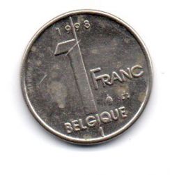 Bélgica - 1998 - 1 Franc - Legenda em Francês