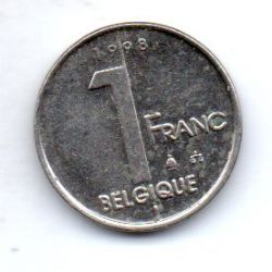Bélgica - 1998 - 1 Franc - Legenda em Francês