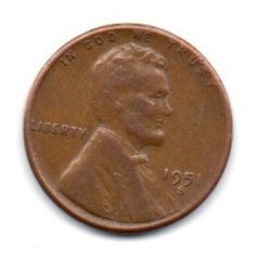 Estados Unidos - 1951S - 1 Cent