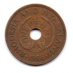 Rodésia e Niassalândia - 1956 - 1 Penny