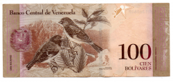 Venezuela - 100 Bolívares - Cédula Estrangeira - MBC/SOB
