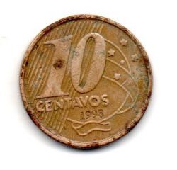1998 - 10 Centavos - Moeda Brasil - C/ Danos